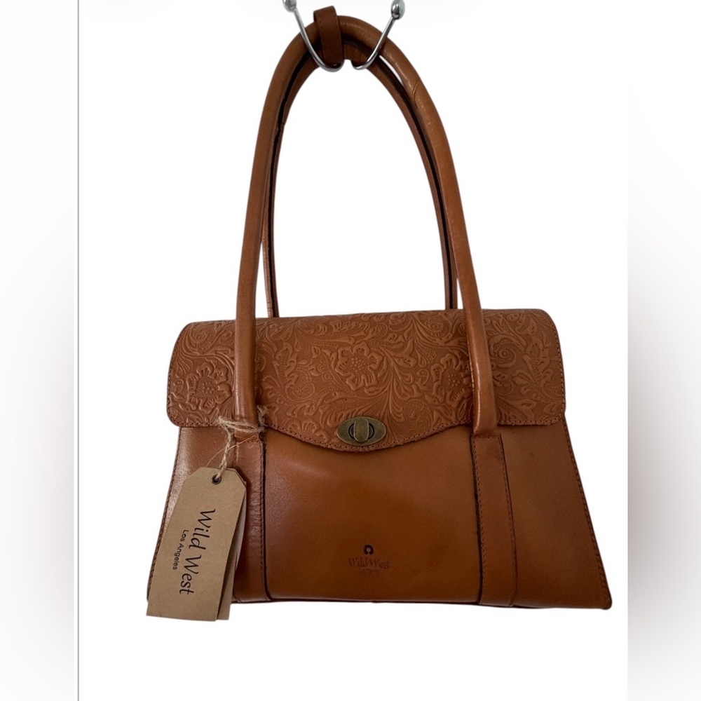 Wild West Los Angeles Leather Handbag NWT